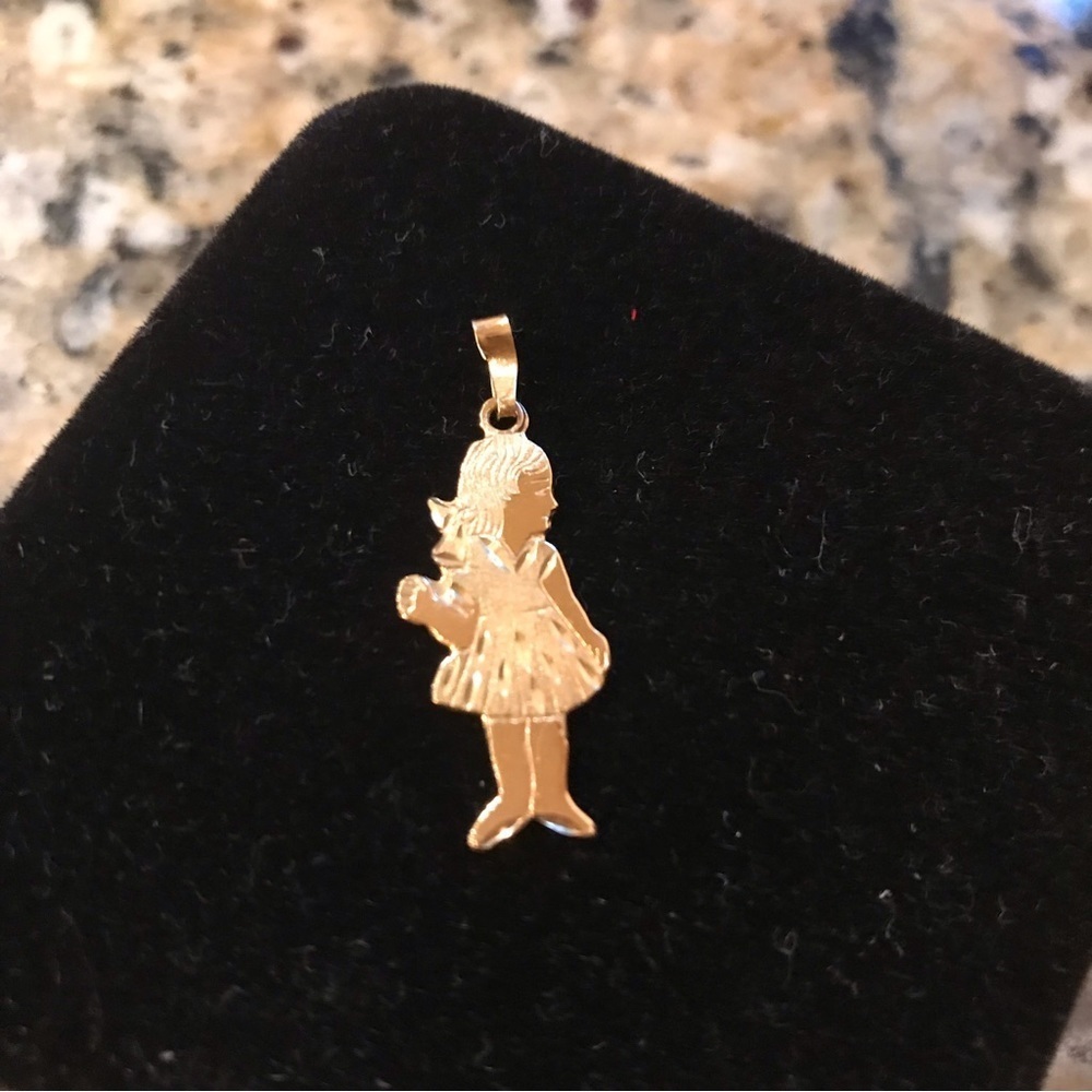 ▪️VINTAGE 14K Yellow Gold Daughter/Girl Charm - Picture 3 of 7
